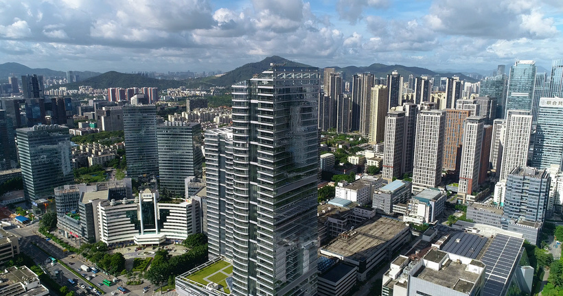 云端瞭望 4K高清航拍下的深圳南山科技园，科技产业新城崛起